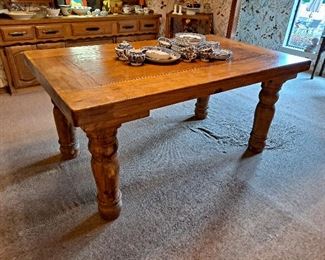 Handcrafted Pine Farm Table