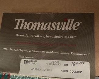 Thomasville Wingback Chair and Ottoman 
