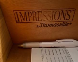 Impressions by Thomasville Impressions by Thomasville, Chest, Night Stand, Dresser with mirror, desk