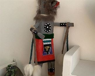 'The Wolf' Kachina, 13" made in Mexico