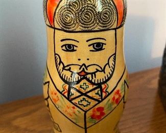 Russian Wooden Nesting Dolls - set of 4