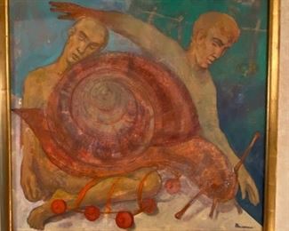 Oil on Canvas "Still Running" by Ivan Pazlamatchev  28x30