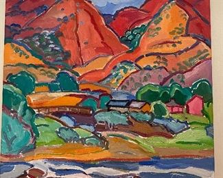 Artwork "Copper Mountain" by Inger Jirby 32x28 
