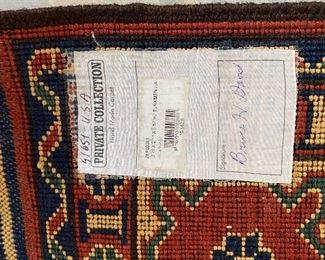 Turkmen Geometric Handmade Wool Rug  by Private Collection, 9'7" x 7'