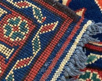 Turkmen Geometric Handmade Wool Rug  by Private Collection, 9'7" x 7'