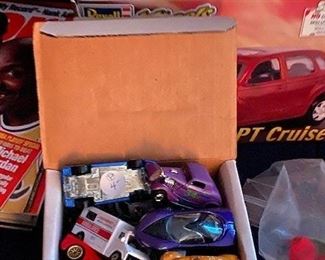 Hot Wheels,  Maisto and Matchbox cars assortment