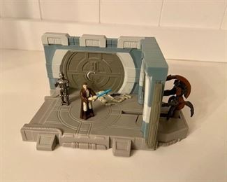 Vintage Star Wars Episode 1 Action Fleet mini scenes 2 Destroyer Droid Ambush 1998