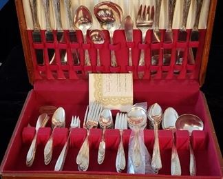 81 Pc National Silver Co. Flatware Set, Service for 8