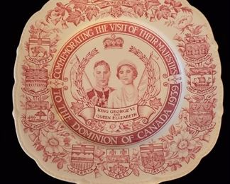 King George VI & Queen Elizabeth Commemorative Plate