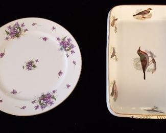 L Lourioux Le Faune Porcelain Bake Dish & Rosetti Dish