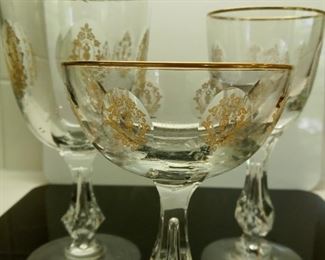 Gilded Stemware