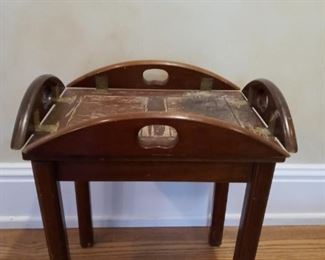 Rustic table with flip up or down edges