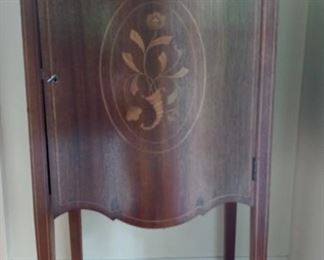 Vintage table with cabinet