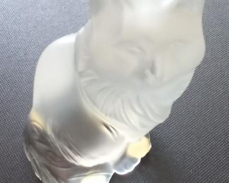 Signed Lalique Cat figurine  