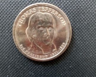 Thomas Jeffeson Dollar Coin
