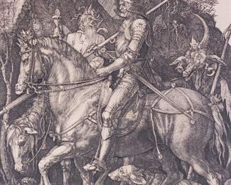 Albrecht Durer Knight Death & the Devil Etching 1513