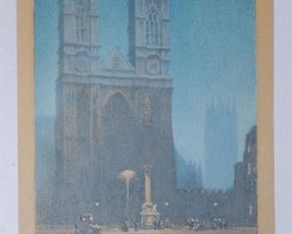 Thomas Robert Way London Westminster Abbey Print