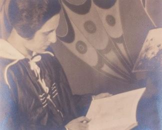 Ralph Bonwitt E20c Unusual Photograph Woman Reading