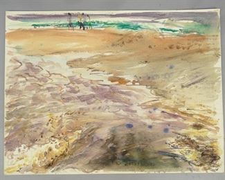 Walton Battershall Orig Painting Coastal Landscape