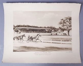 RS Reeves Racehorse Greyhounds Historic Mile Print