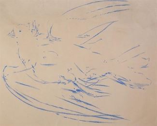 Pablo Picasso Lambert Studios Blue Peace Dove Print