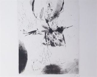 Jaroslav Serych Signed Abstract Print