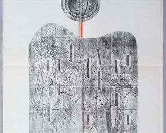 Cenek Prazak Signed Abstract Print 58/65 1982