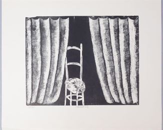 Vladimir Komarek Print of Chair & Curtains 47/200 