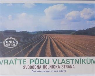 Czech Free Peasants Party Voting Poster