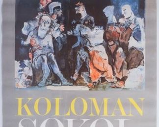 Koloman Sokol Slovenia Gallery Exhibition Poster 1988