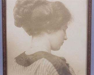 c1900 Photo of Young Woman Signed Paley New York
