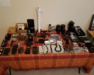 Cameras, Lenses, Various Photography Equipment 