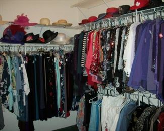beautiful clothing  and lots of red hat clothing