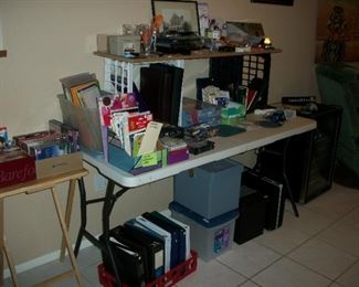 office supplies, dvd's cd's, vcr tapes, briefcase, file boxes, notebooks, greeting cards