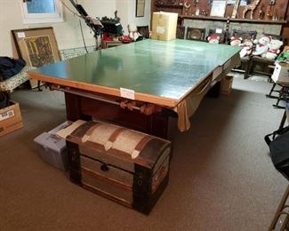 Vintage Brunswick pool table