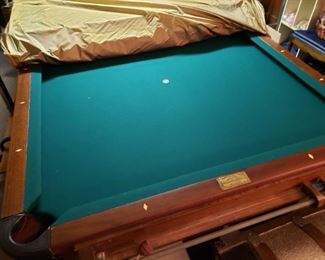 Vintage Brunswick pool table