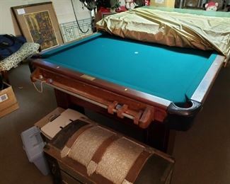 Vintage Brunswick pool table