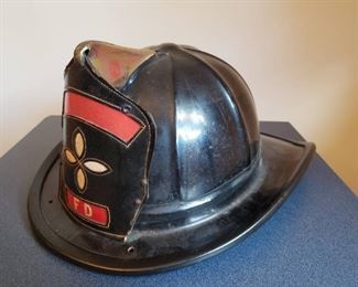 Vintage fire helmet