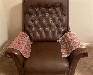 Tufted Leather Recliner