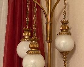 Mid Century Modern Floor to Ceiling Lamp Spring Loaded