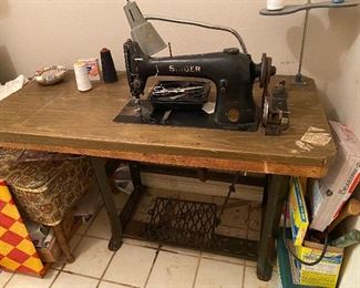 Industrial Singer Sewing Machine, Sewing Supplies
