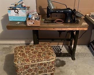 Industrial Sewing Machine, Sewing Chest