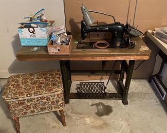 Industrial Sewing Machine, Sewing Chest