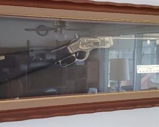 1866 Winchester Carbine in Glass Case