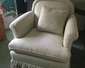 Upholstered boudoir chair 
