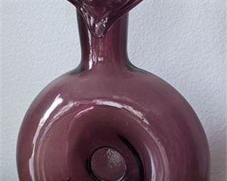 Lot 063
1940's Blenko Amethyst Doughnut Vase