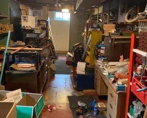This is just one section of the basement we haven't gone through yet. Tons of tools for sure and likely some treasures in here! 
