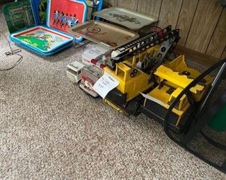 Vintage toys such as old Tonka trucks