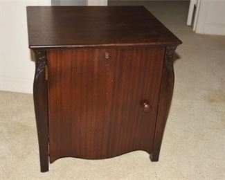 1. One Drawer Mahogany Bedside Cabinet