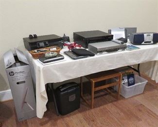Electronics - HP all in one Pavilion desktop, Toshiba combo VCR/DVD, Optimus receiver, records